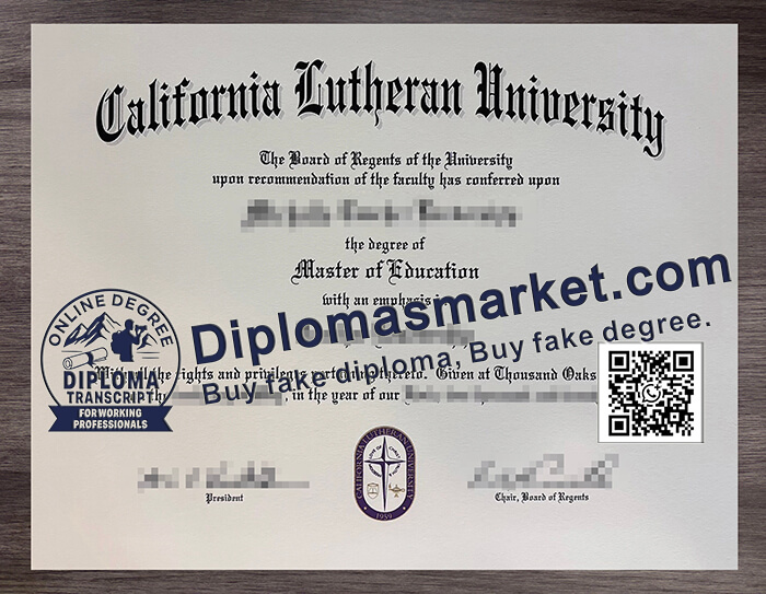 California Lutheran University diploma