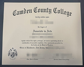 Where can I order a copy of my Camden County College degree?