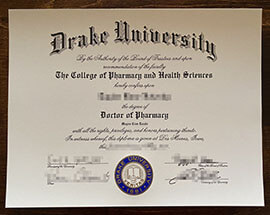 Order a high-quality replica of a Drake University degree.