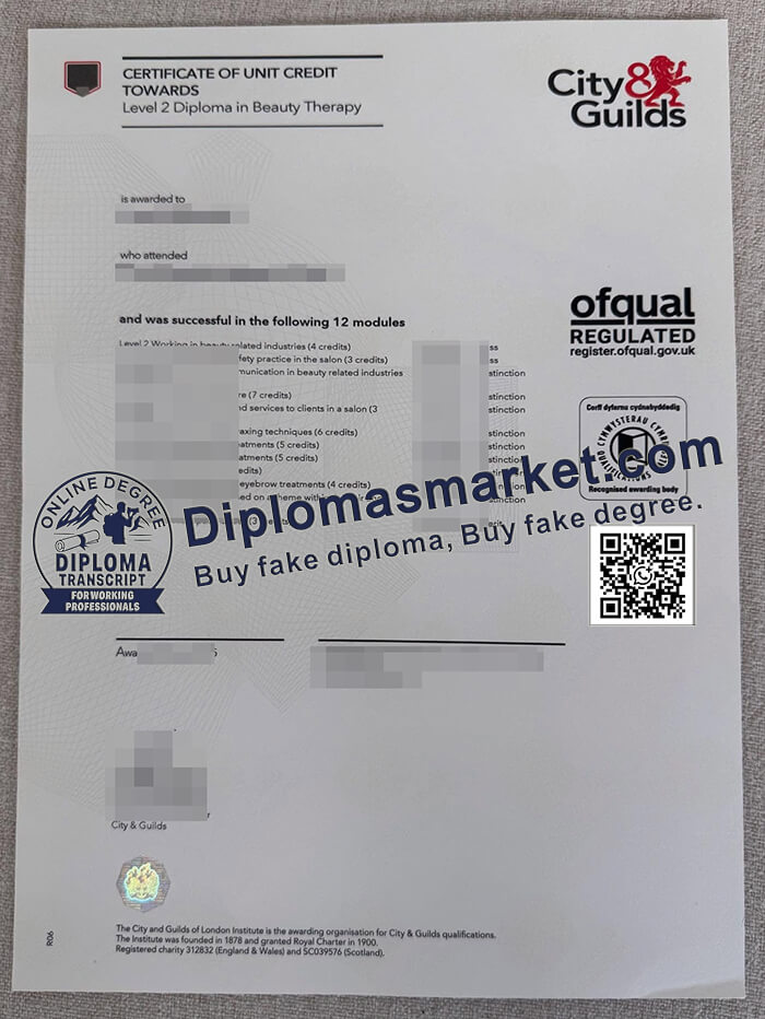 Level 2 Beauty Therapy diploma