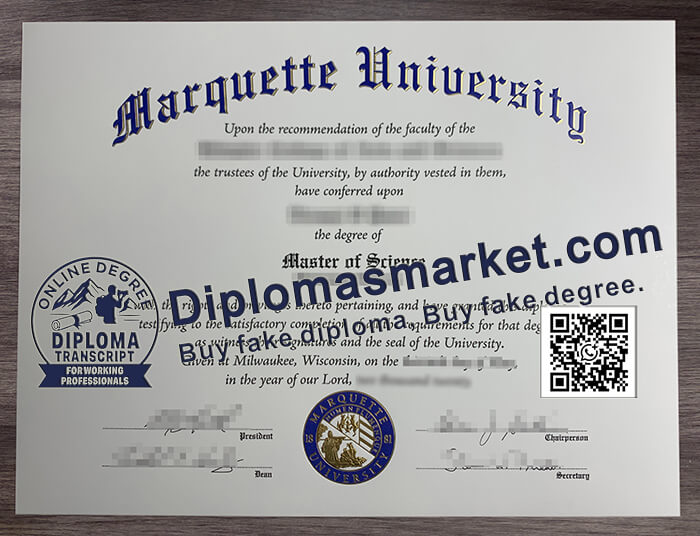 Marquette University diploma