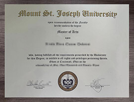 Is it valid to buy a Mount St Joseph University degree in USA?