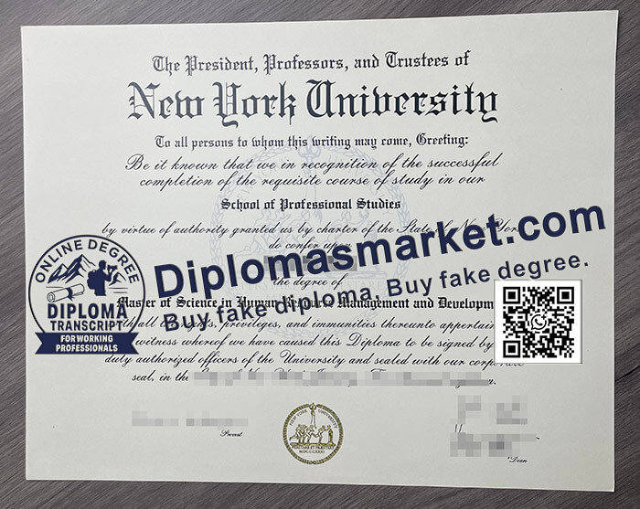 New York University diploma