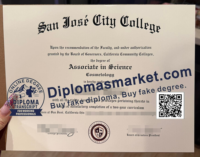 San José City College diploma