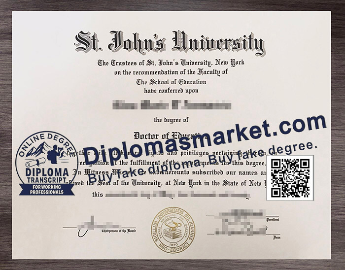 St John’s University diploma