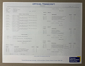 Order a copy of your Toronto Metropolitan University transcript.