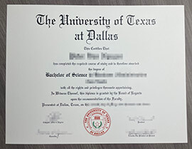 Easy steps to order a University of Texas at Dallas degree.