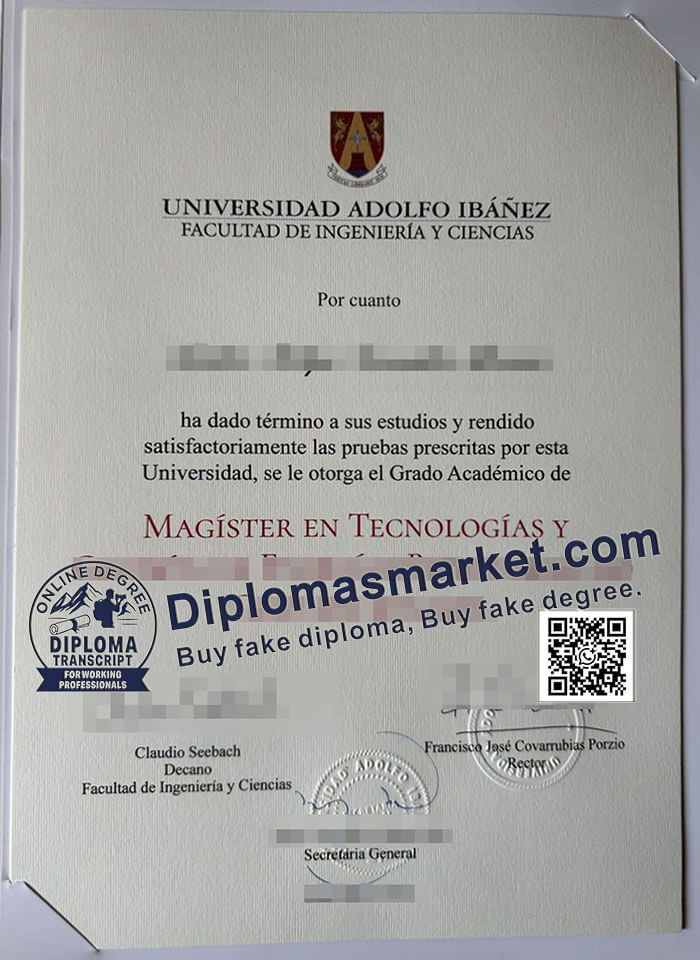 Universidad Adolfo Ibáñez degree