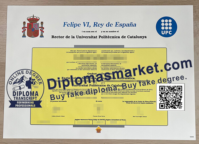 Universitat Politècnica de Catalunya diploma