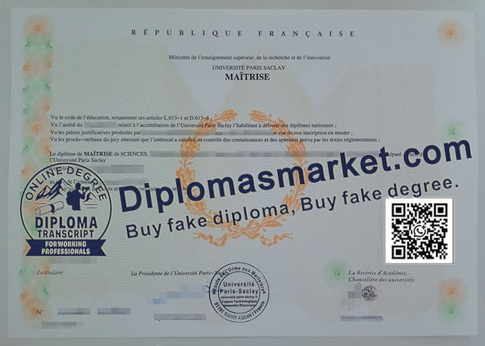 Université Paris Saclay diploma