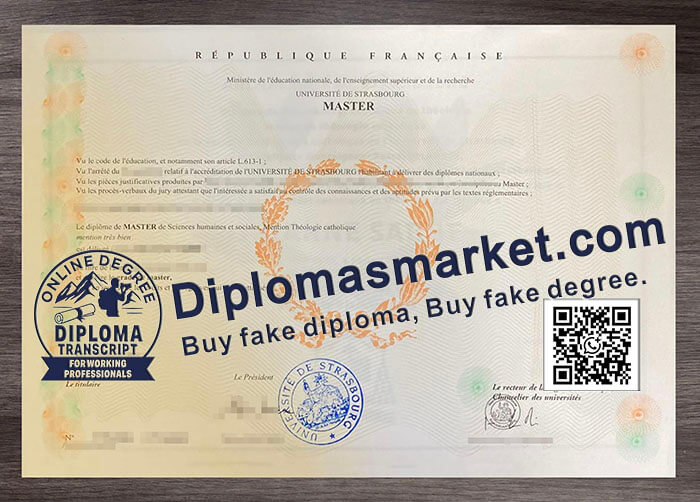 Université de Strasbourg diploma