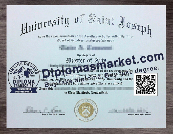 University of Saint Joseph diploma