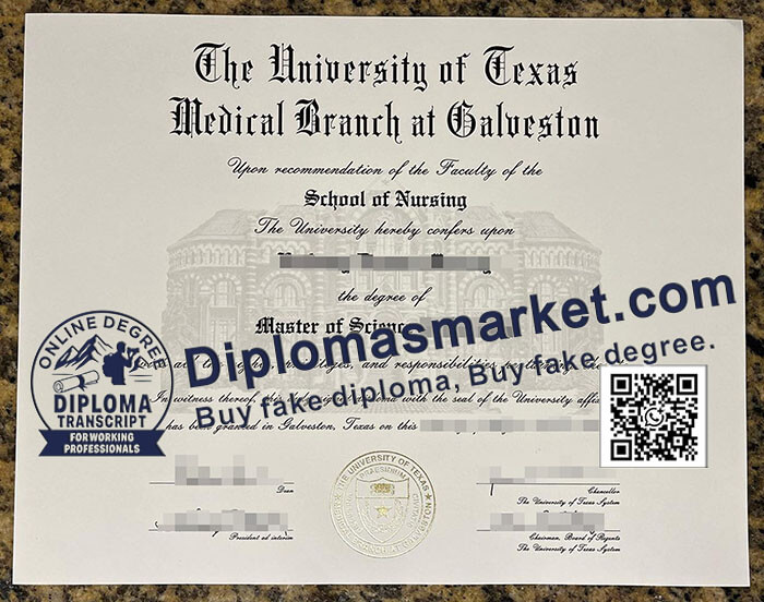 University of Texas Medical Branch diploma
