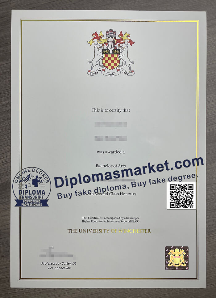 University of Winchester diploma