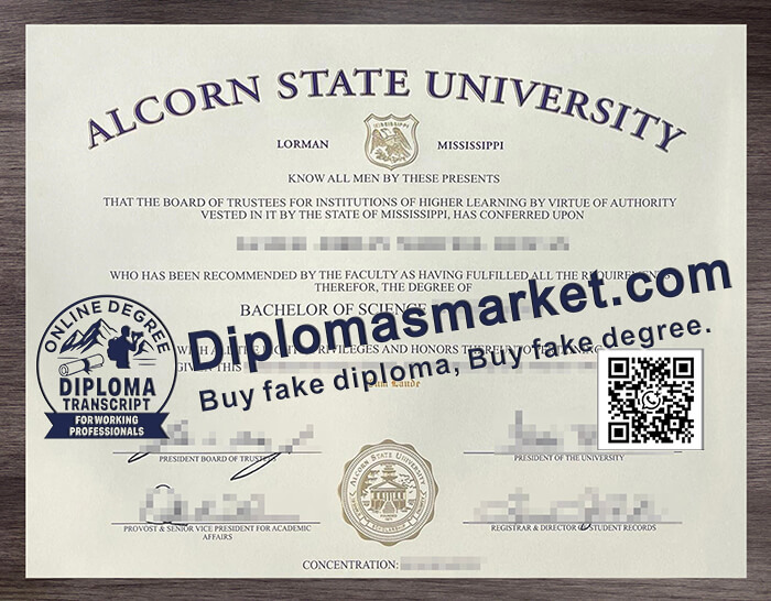 Alcorn State University diploma