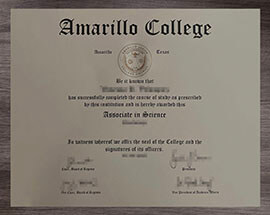 Unbelievable way to get a Amarillo College diploma online.