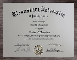 Buy a copy of a Bloomsburg University of Pennsylvania degree