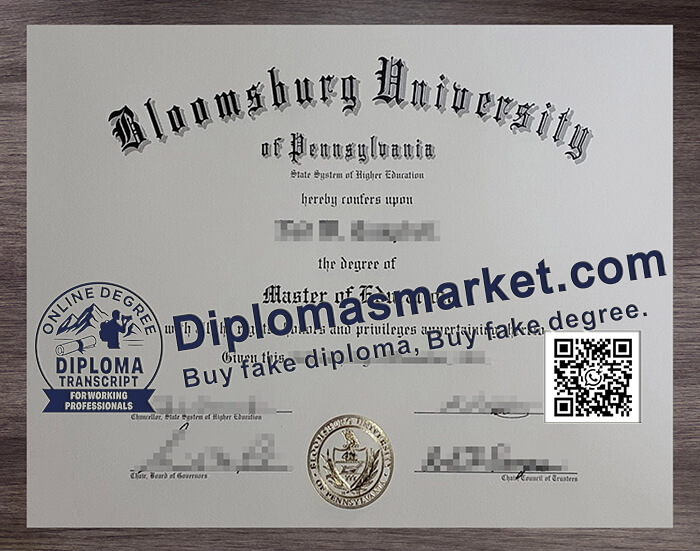 Bloomsburg University of Pennsylvania diploma