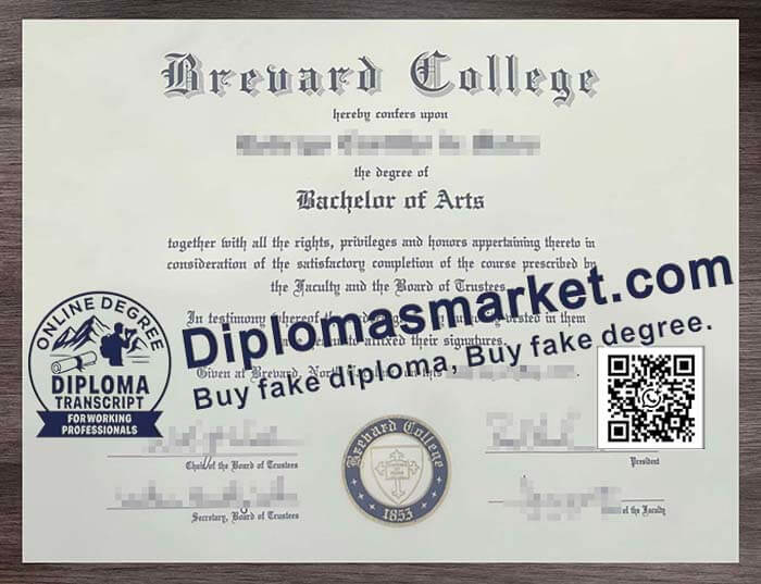 Brevard College diploma