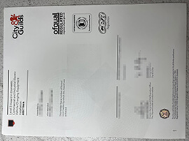 Quickly create a City and Guilds Level 3 Award certificate.