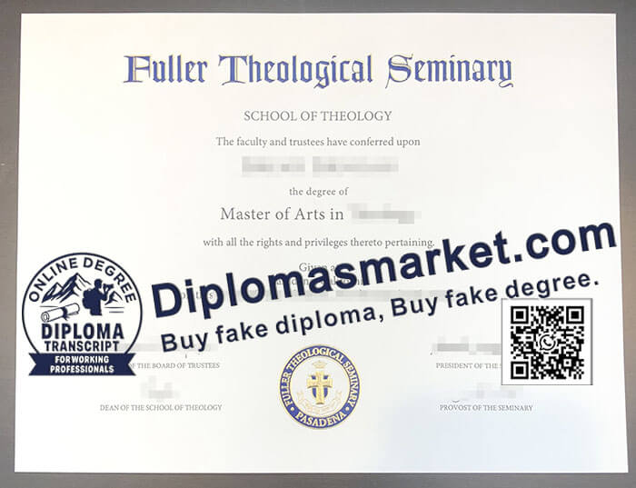 Fuller Theological Seminary degree
