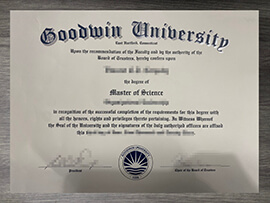 Ways to order a copy of a Goodwin University diploma online.