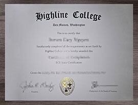 How to wittily forge a Highline College diploma online?