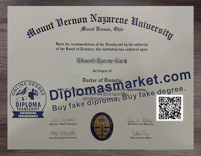 Mount Vernon Nazarene University degree