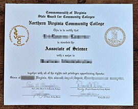 Order a phony Northern Virginia Community College diploma.