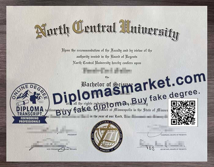 North Central University diploma