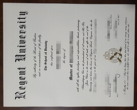 Selling a high-quality replica of Regent University degree.