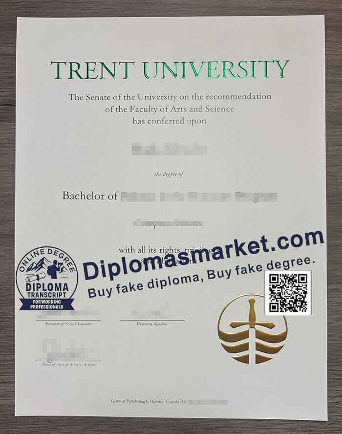 Trent University diploma