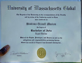 Copy a high-quality University of Massachusetts Global diploma