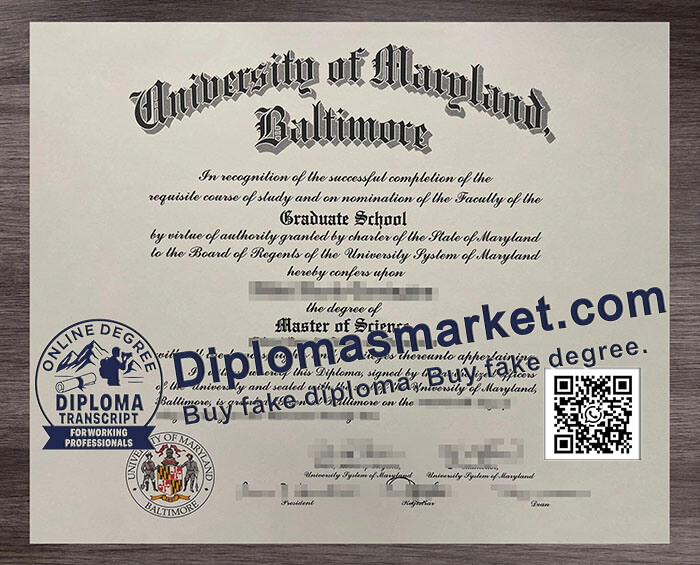 University of Maryland Baltimore degree