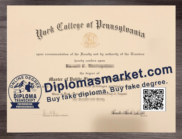 York College Pennsylvania degree