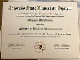 Apply for a copy of my Colorado State University System diploma