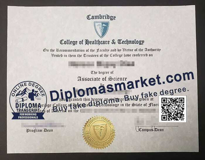 Cambridge College of Healthcare Technology degree