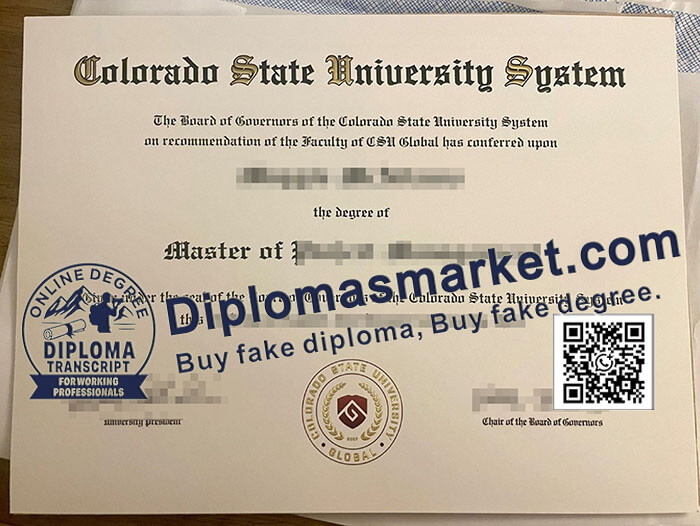 Colorado State University System degree
