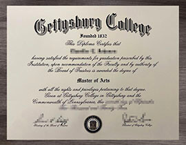 How to buy Gettysburg College diploma? Get a Master of Arts degree