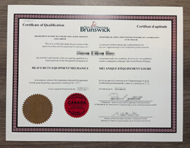 Surprising way to get a New Brunswick Qualification Certificate.