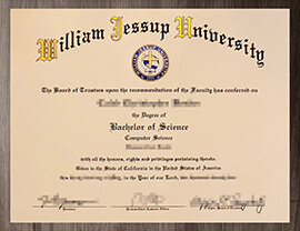 Selling a Replica of William Jessup University diploma online.