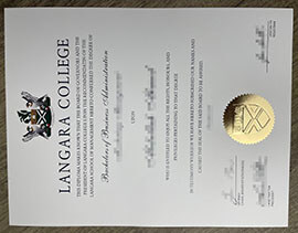 What are the steps to obtain a fake Langara College degree?