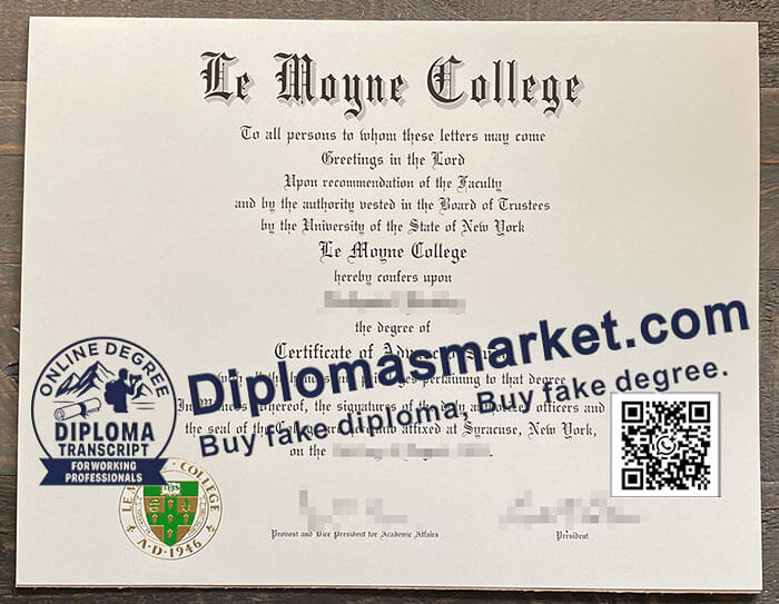 Le Moyne College degree
