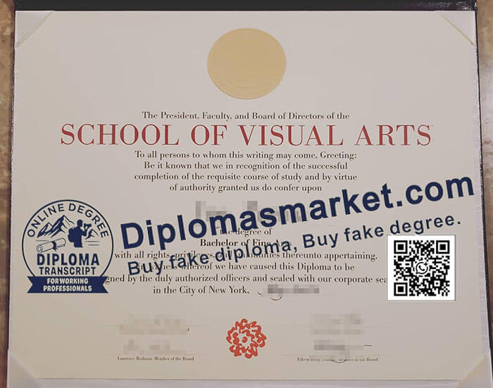 School of Visual Arts degree