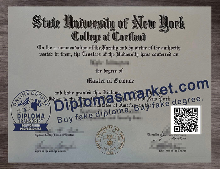 State University of New York at Cortland degree