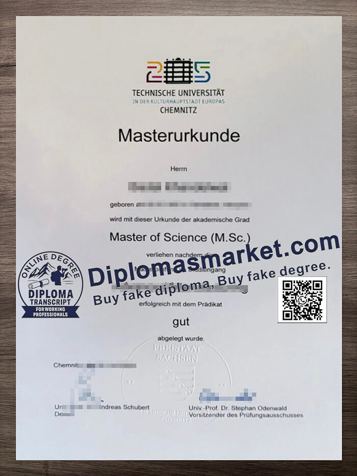 Technische Universität Chemnitz Zeugnis