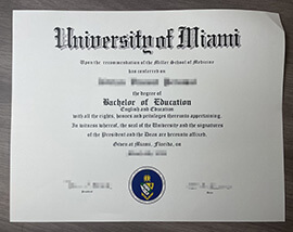 Order a high-quality University of Miami Diploma Online.