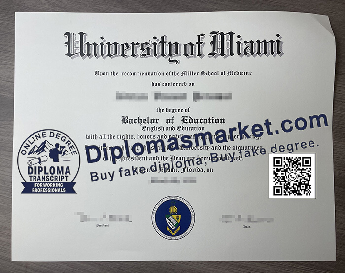 University of Miami degree
