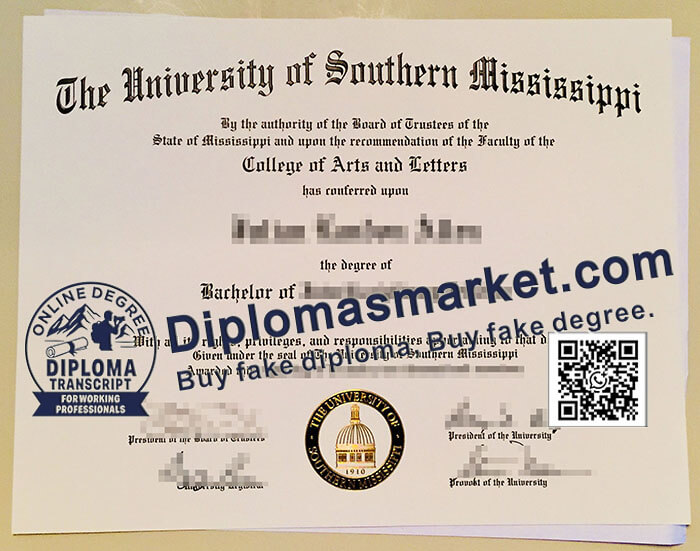 University of Southern Mississippi diploma