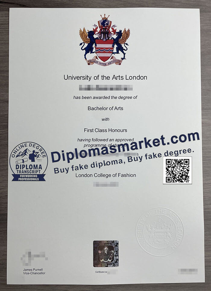 University of the Arts London diploma